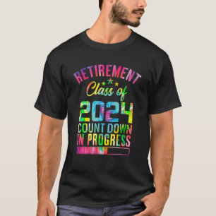 Camiseta Classe De Aposentadoria De 2024 Contagem Reduzida 