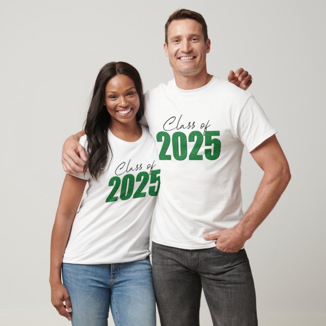 Camiseta Classe de brilho verde de 2025 (Unissex)