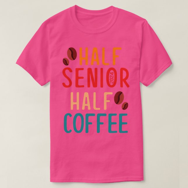 Camiseta Classe de Café de Meio Mais velho de Gpresente de  (Frente do Design)