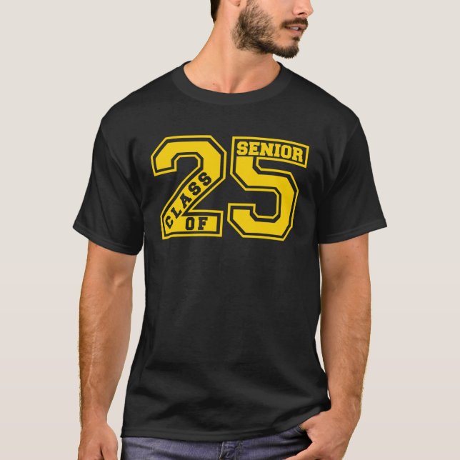CAMISETA CLASSE DE CARTÃO DO MAIS VELHO DOURADO SWAG 2025 (Frente)