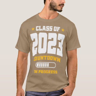 Camiseta Classe De Contagem De Graduação De 2023 Em Curso