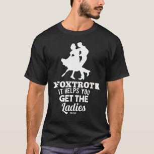 Camiseta Classe de dança de foxtrot dança de salão