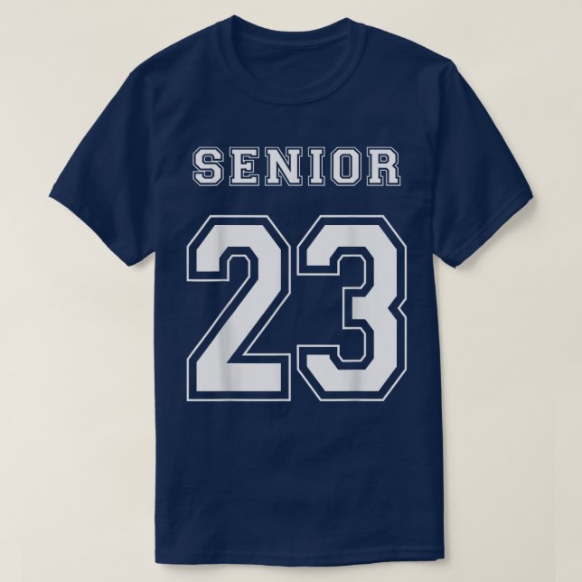 Camiseta Classe de Estilo Jersey de Mais velho Graduação 20 (Frente do Design)