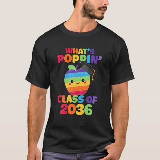 Camiseta Classe De Fidg De Pop Pré-Escolar Do Formando 2036 (Frente)