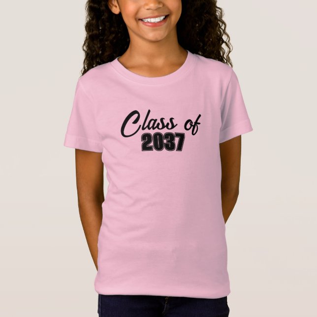 Camiseta Classe de Formando da Escola Personalizada de 2037 (Frente)