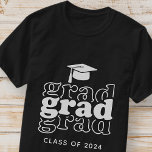Camiseta Classe de Formando de 20XX Graduação Moderna Preta<br><div class="desc">Essa design simples e moderna é composta por tipografia de serifa.</div>