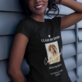 Camiseta Classe de formando de fotos 2025 felicita o script