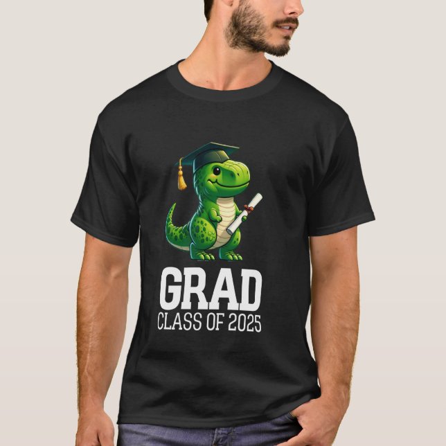 Camiseta Classe De Formando De Graduação T-rex Dinossauro F (Frente)