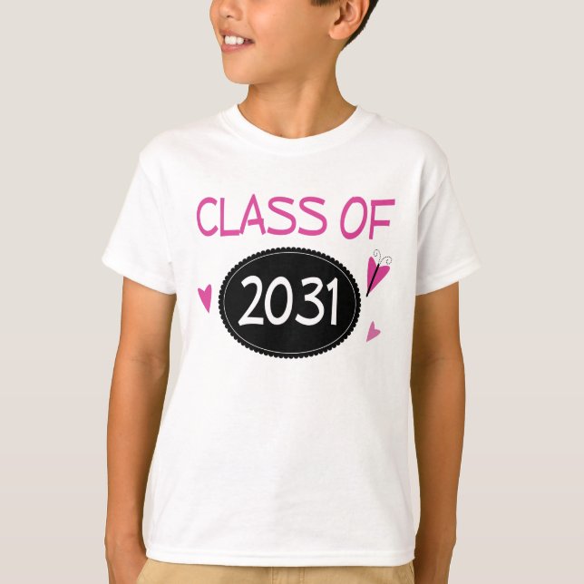Camiseta Classe de formando do futuro 2031 (Frente)