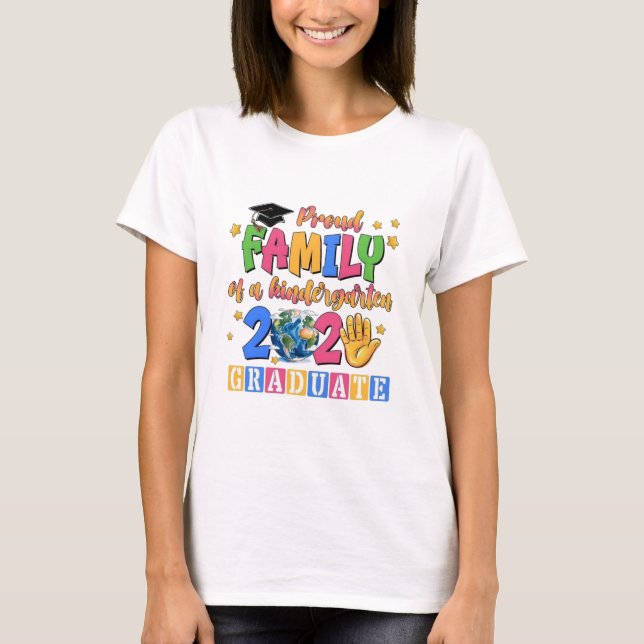 Camiseta Classe de formandos da família orgulhosa de 2025 (Frente)