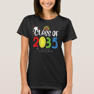 Camiseta Classe de gradação de 2035 Handprint Back Pre k 12