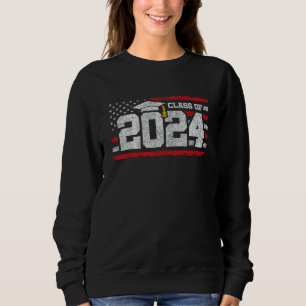 Camiseta Classe de Graduação 2024 - Bandeira Americana - Cl