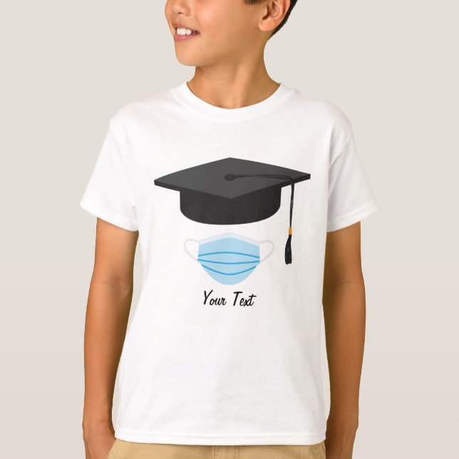 Camiseta Classe de graduação de 2020 - Boné de formatura e  (Frente)