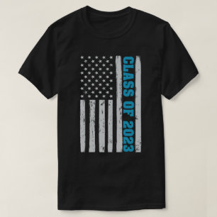 Camiseta Classe de Graduação de 2023 Vintage EUA - Bandeira