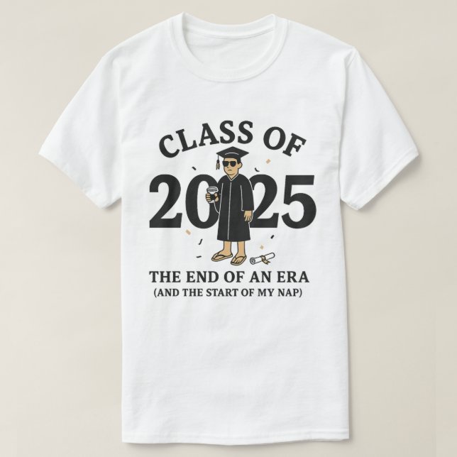 Camiseta Classe de graduação de 2025 (Frente do Design)