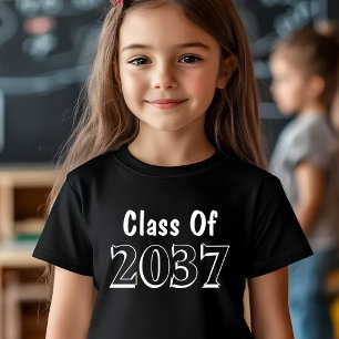 Camiseta Classe De Graduação De 2037 Crianças