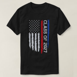 Camiseta Classe De Graduação De Bandeira Americana Do Mais