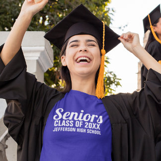 Camiseta Classe de Graduação de mais velho de 20XX Nome da 
