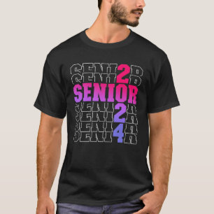 Camiseta Classe de Graduação de mais velho de Meninas de Ma