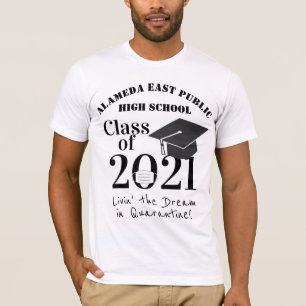Camiseta Classe de Graduação de Máscara de Quarentena Cúbic