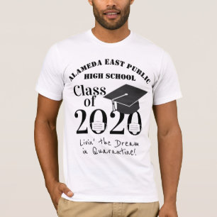 Camiseta Classe de Graduação de Quarentena Divertida em 202