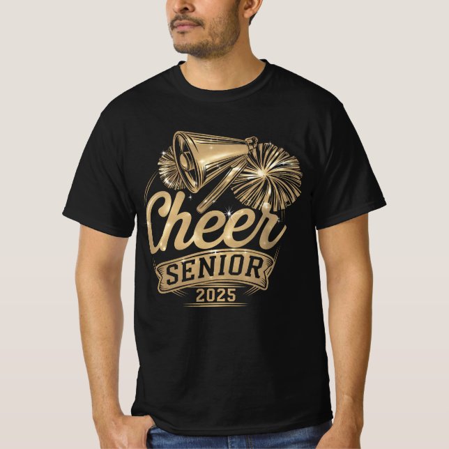 Camiseta Classe De Graduação Do Cheerleader De Mais velho 2 (Frente)
