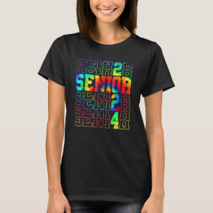 Camiseta Classe de Graduação do mais velho 2024 Tie Dye Mai