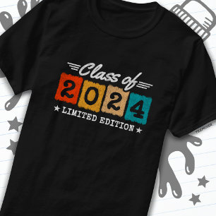Camiseta Classe de Graduação do Mais velho Retro 2024