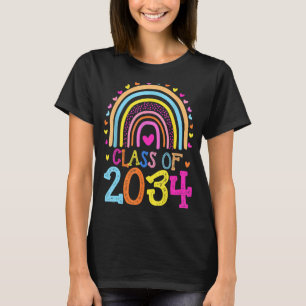 Camiseta Classe De Graduação Do Rainbow Pre K Kindergarten