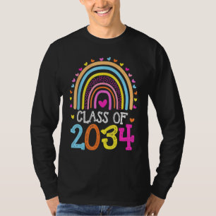 Camiseta Classe De Graduação Do Rainbow Pre K Kindergarten