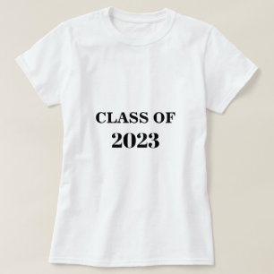 Camiseta Classe De Graduação Mínima Simples Moderna De 2023