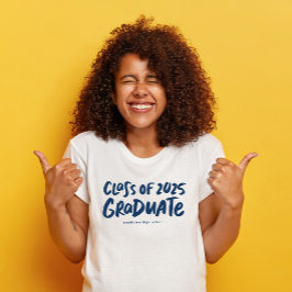 Camiseta Classe de graduação moderna do formando 2025