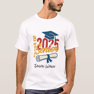 Camiseta Classe De Graduação Personalizada Do Formando 2025
