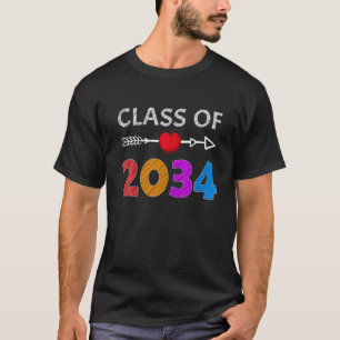 Camiseta Classe De Graduação Pré-Escolar Do Formando 2034