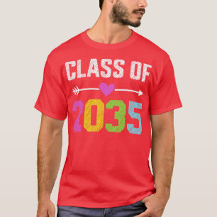 Camiseta Classe de graduação pré-escolar do formando 2035