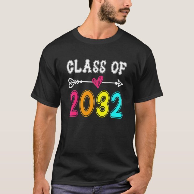 Camiseta Classe De Graduação Pré-Escolar Do Formando K 2032 (Frente)