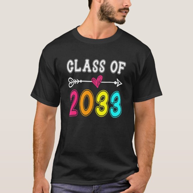 Camiseta Classe De Graduação Pré-Escolar Do Formando K 2033 (Frente)