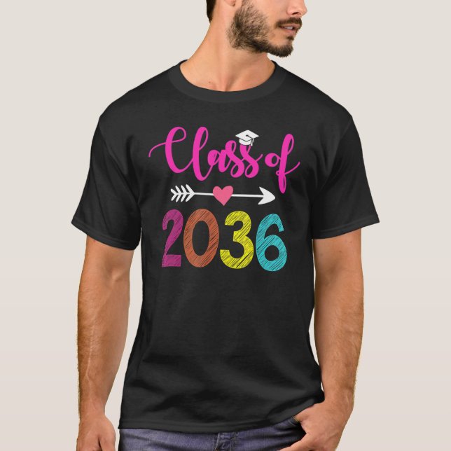 Camiseta Classe De Graduação Pré-Escolar Do Formando K 2036 (Frente)