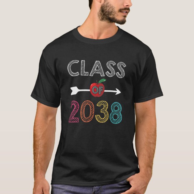 Camiseta Classe De Graduação Pré-Escolar Do Formando K 2038 (Frente)