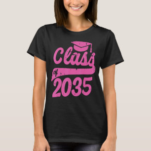 Camiseta Classe De Jardim De Infância De 2035 Primeiro Dia