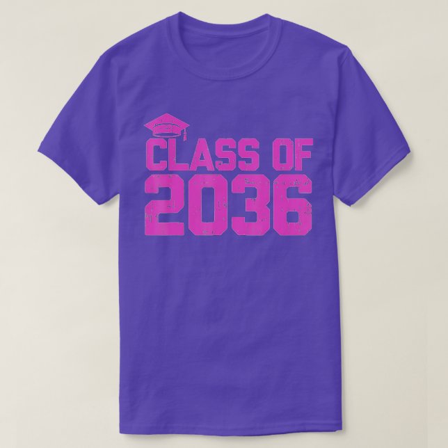 Camiseta Classe De Jardim De Infância De 2036 Cresce Comigo (Frente do Design)