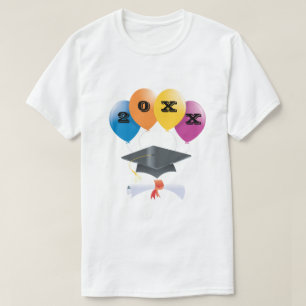 Camiseta Classe de Licenciatura Balões de Formando Diploma