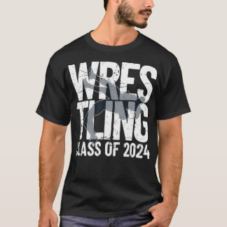 Camiseta Classe de luta de 2024 Silhouette de lutador