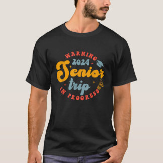 Camiseta Classe de Mais velho 2024 Trip em Andamento Gradua