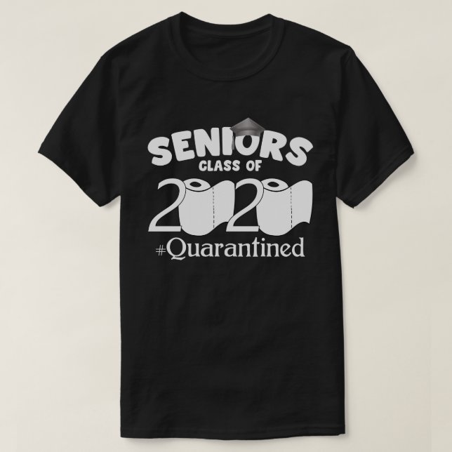 Camiseta Classe De mais velho De 2020 Em Quarentena (Frente do Design)