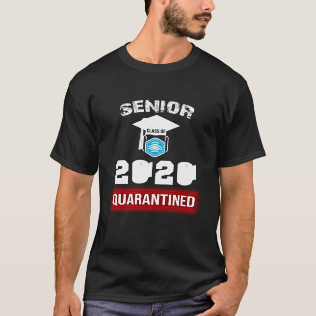 Camiseta Classe de mais velho de Graduação de Quarentena 20 (Frente)