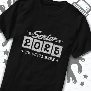 Camiseta Classe de Mais velho de Graduação Retro Vintage 20