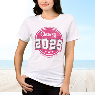 Camiseta Classe de Nome do Formando de Vintage 2025