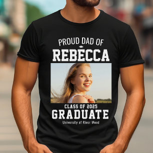 Camiseta Classe de Pai Orgulhoso de Personalização Pai do F