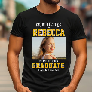Camiseta Classe de Pai Orgulhoso de Personalização Pai do F